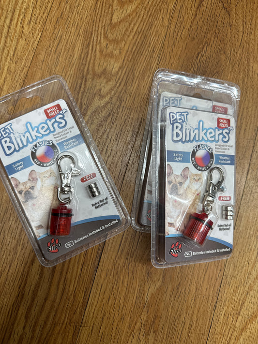 PET BLINKERS - RED ***