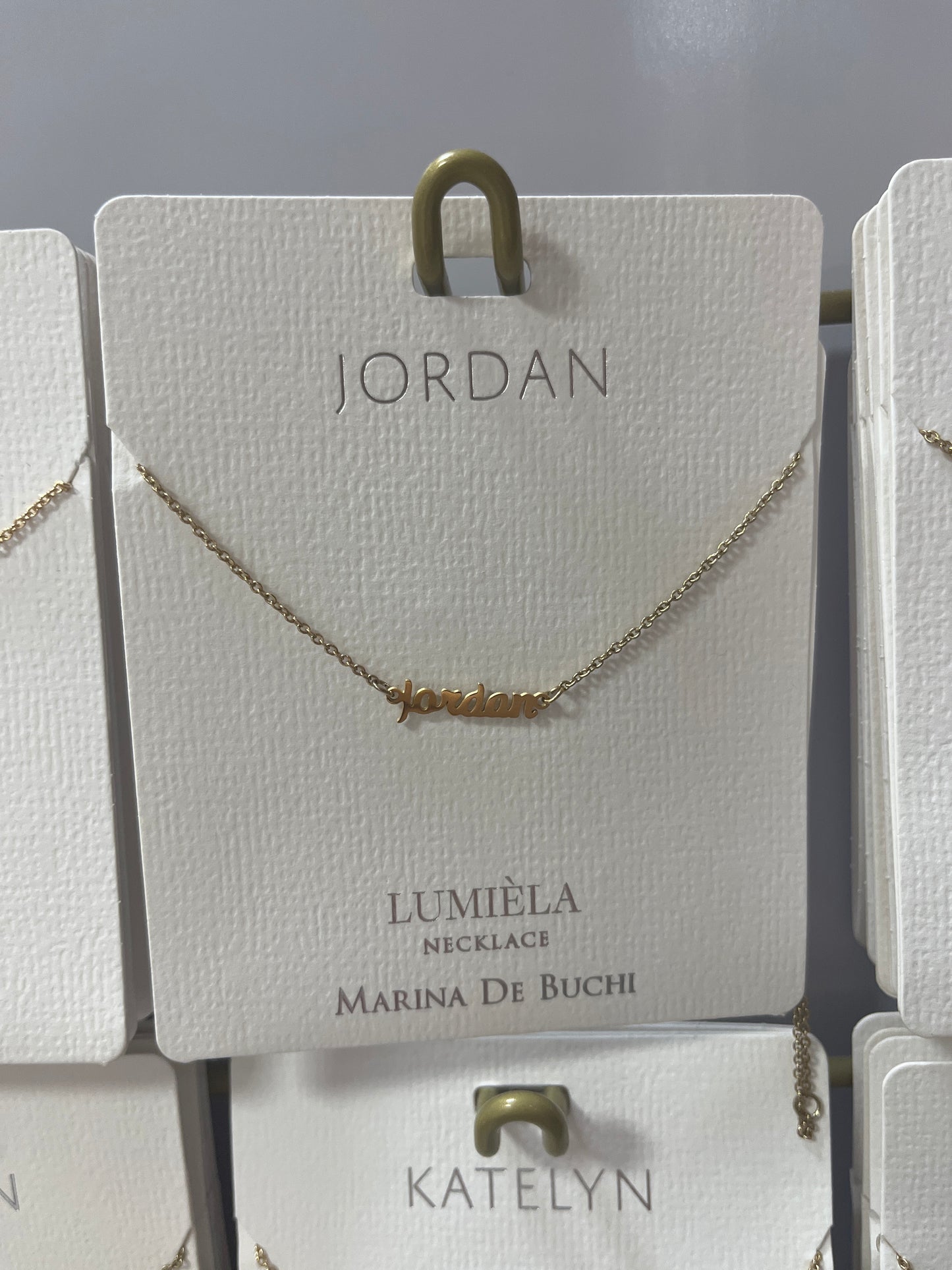 “JORDAN” NAME NECKLACE