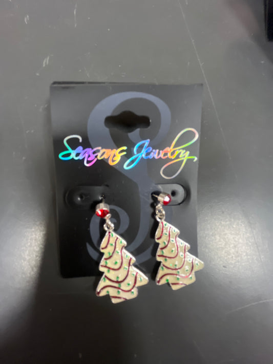 Christmas Tree Cake earrings