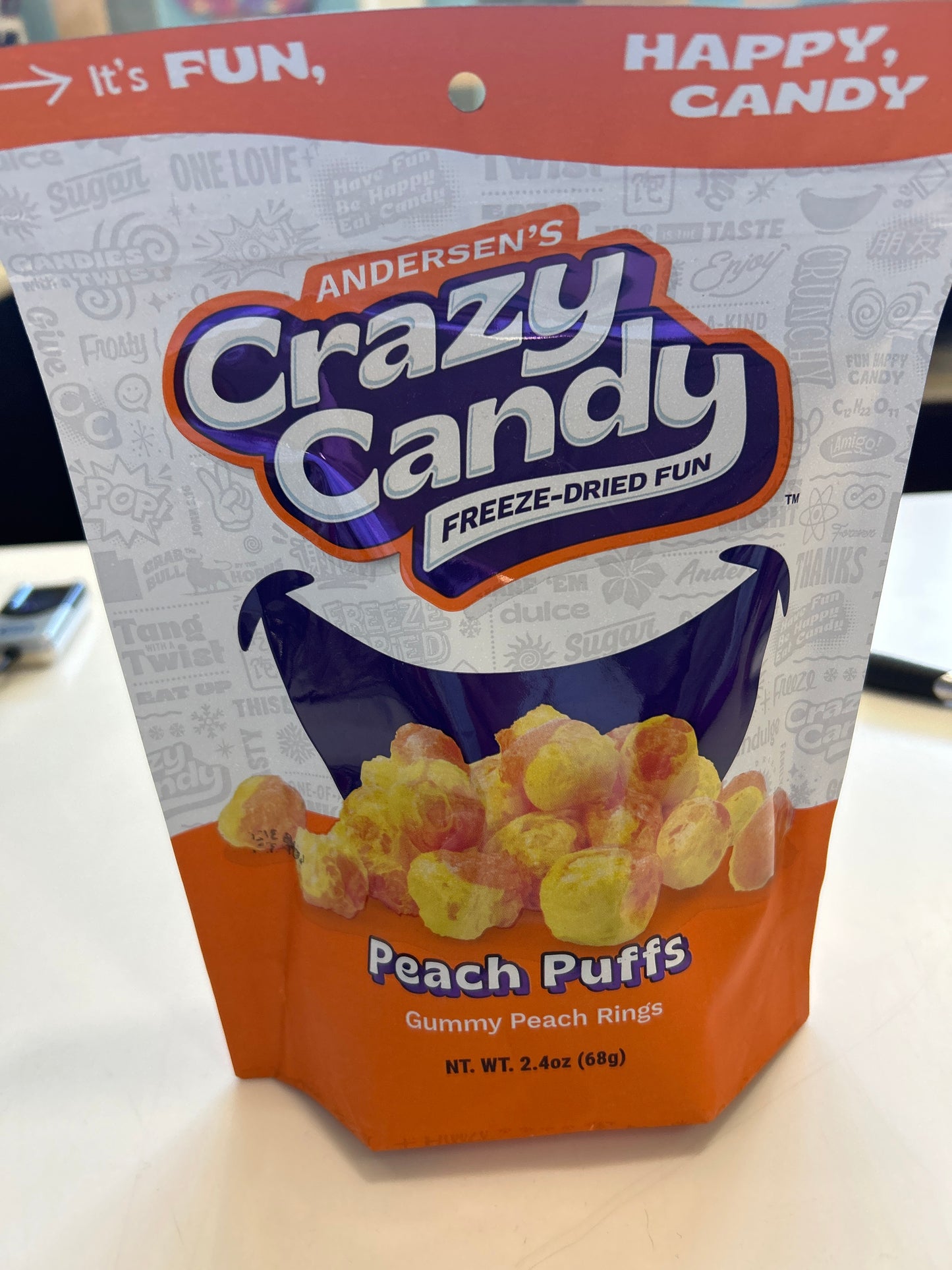 CRAZY CANDY - PEACH PUFFS