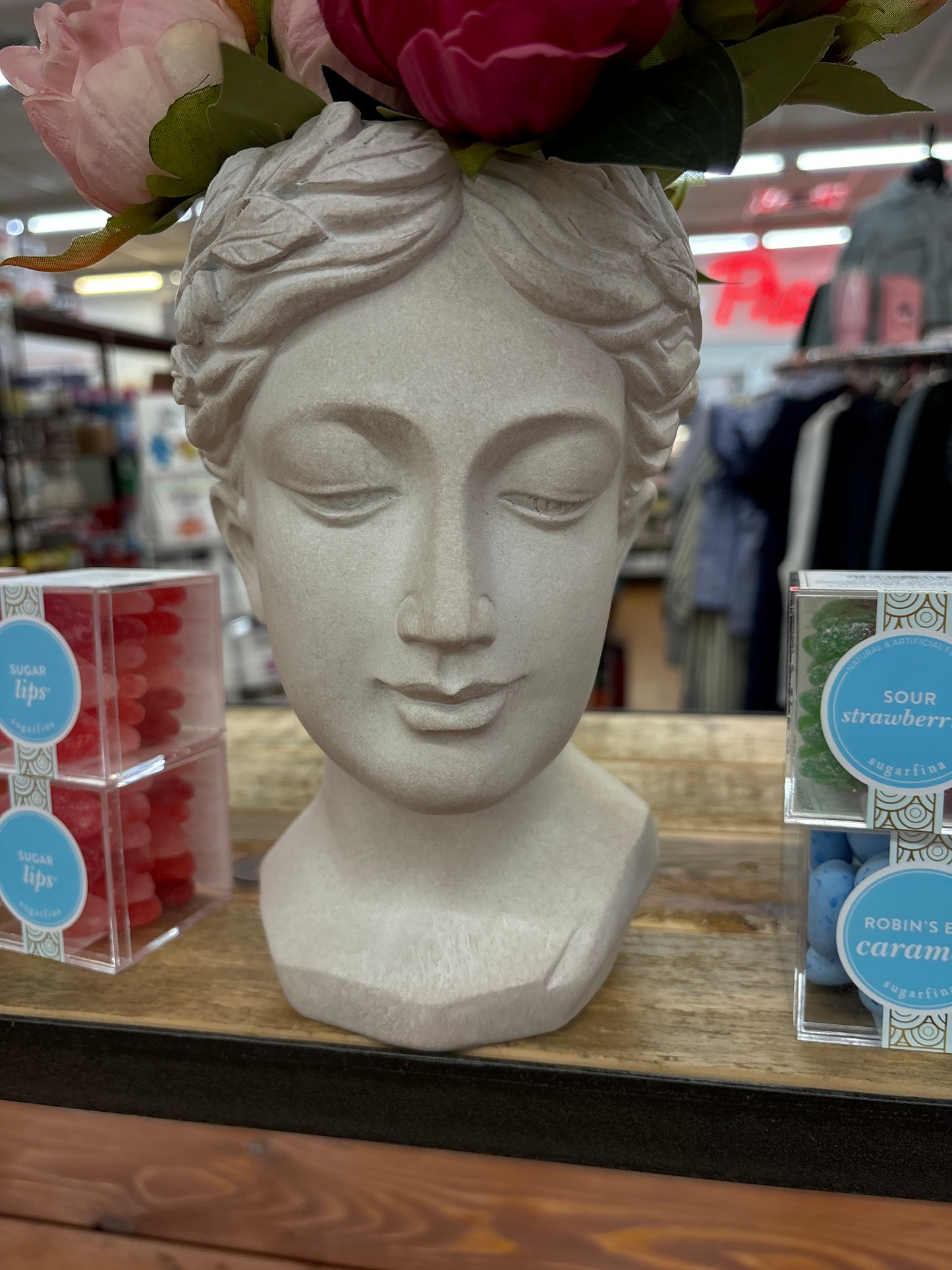 8.5" GODDESS HEAD PLANTER