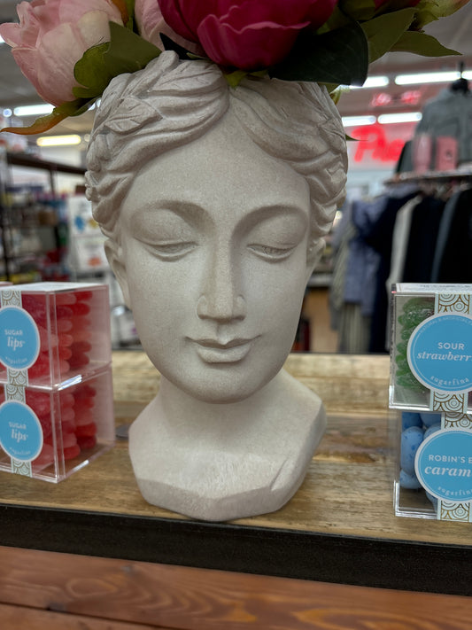 8.5" GODDESS HEAD PLANTER