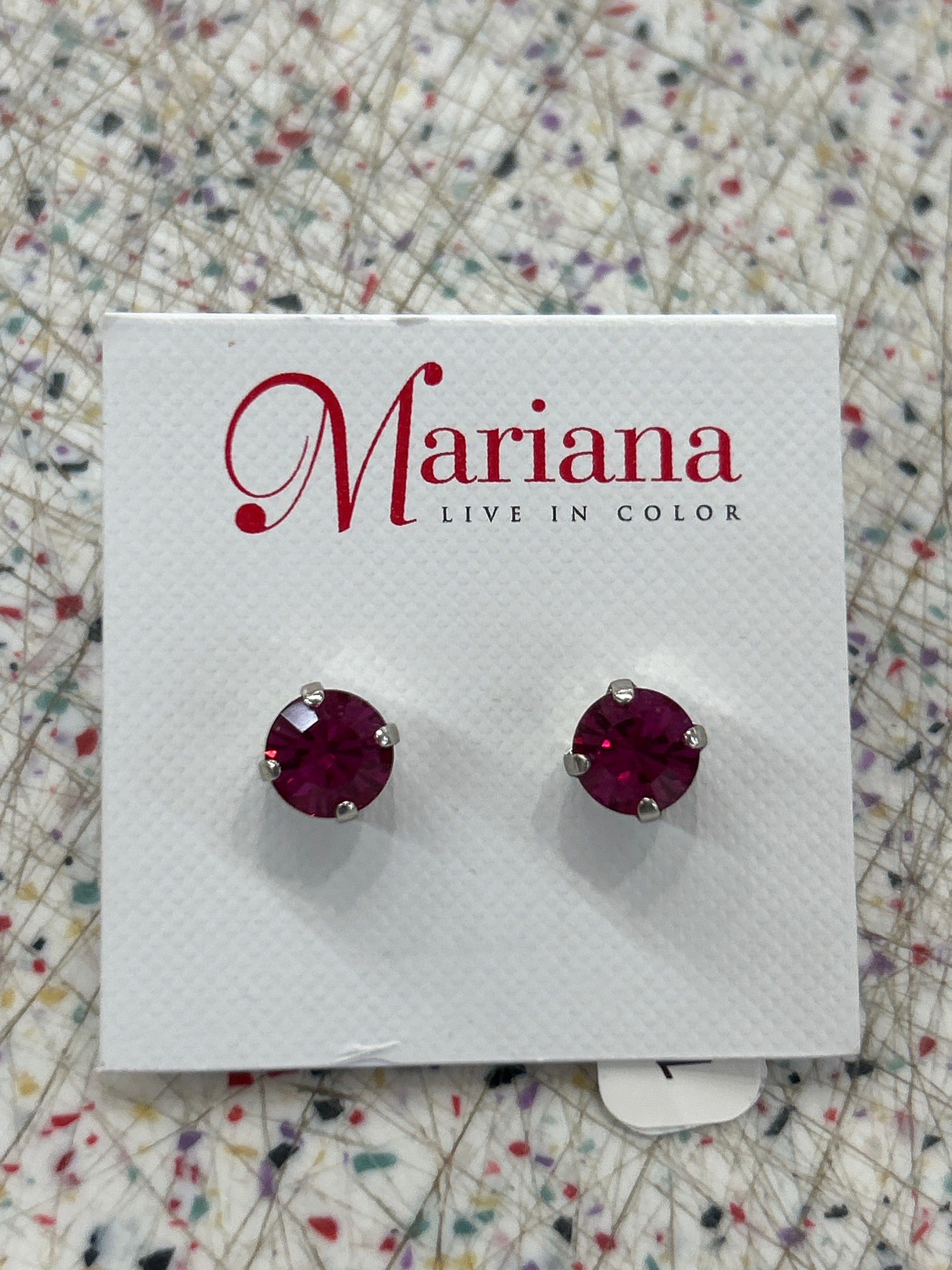 MARIANA EARRINGS - SLVR - ASST LG STUDS