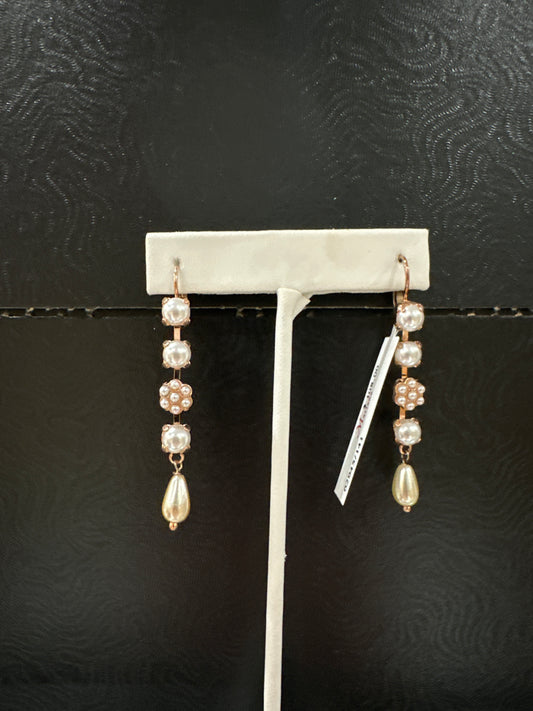 MARIANA EARRING-RG- 3 PRL, PRL FLWR, PRL DROP