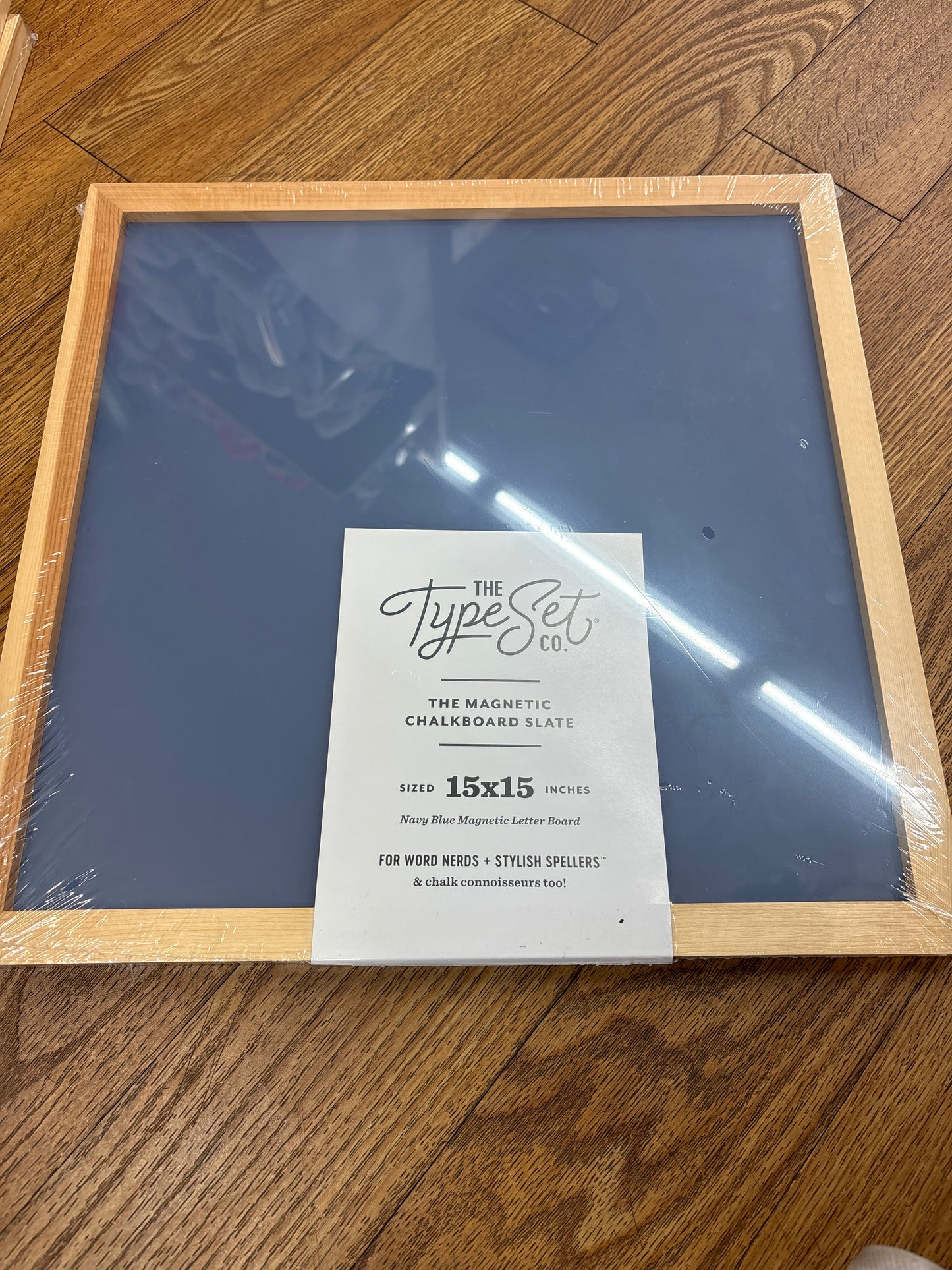 TYPE SET 15x15 CHALKBOARD SLATE - NAUTICAL NAVY