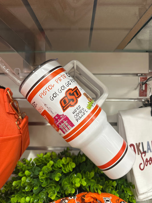 OKLAHOMA STATE 40OZ TUMBLER