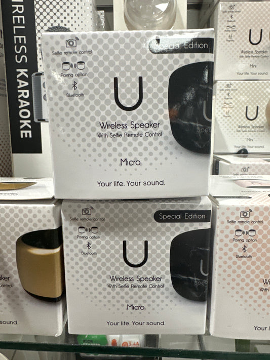 U MICRO SPEAKER - MARBLE BLACK