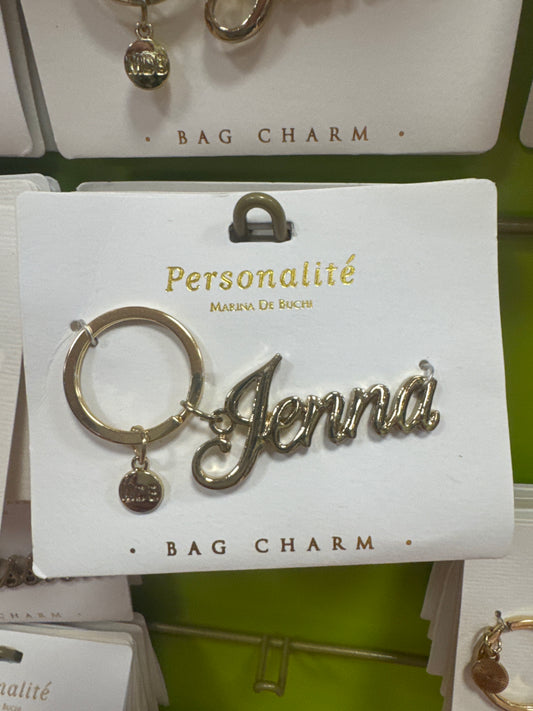 BAG CHARM KEYCHAIN - JENNA