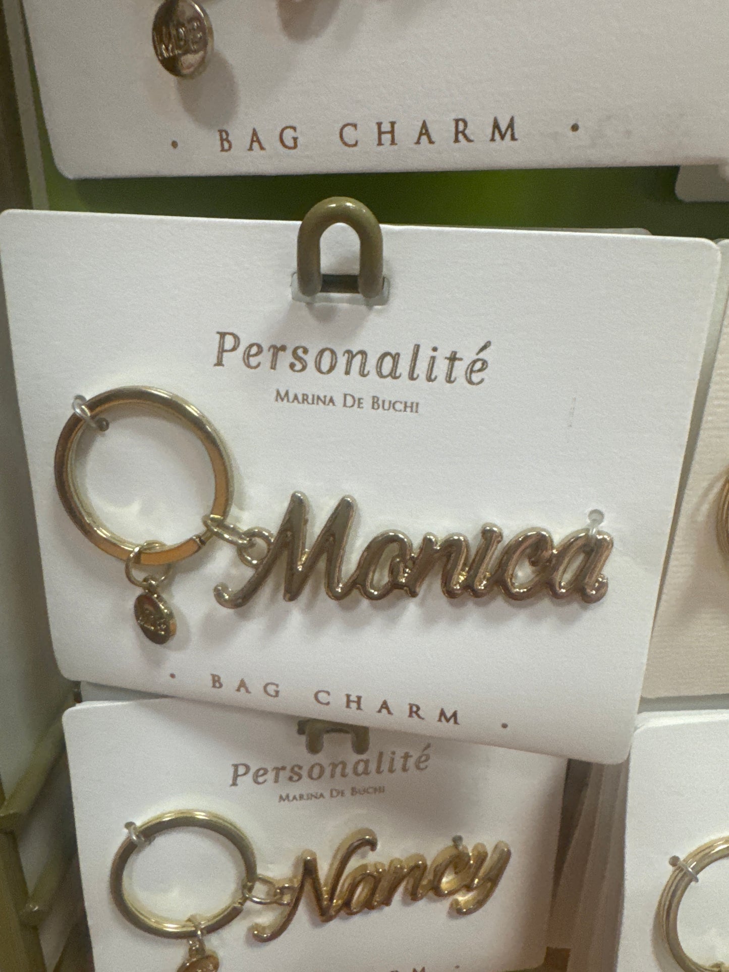BAG CHARM KEYCHAIN - MONICA