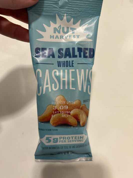 Sea salted cashews