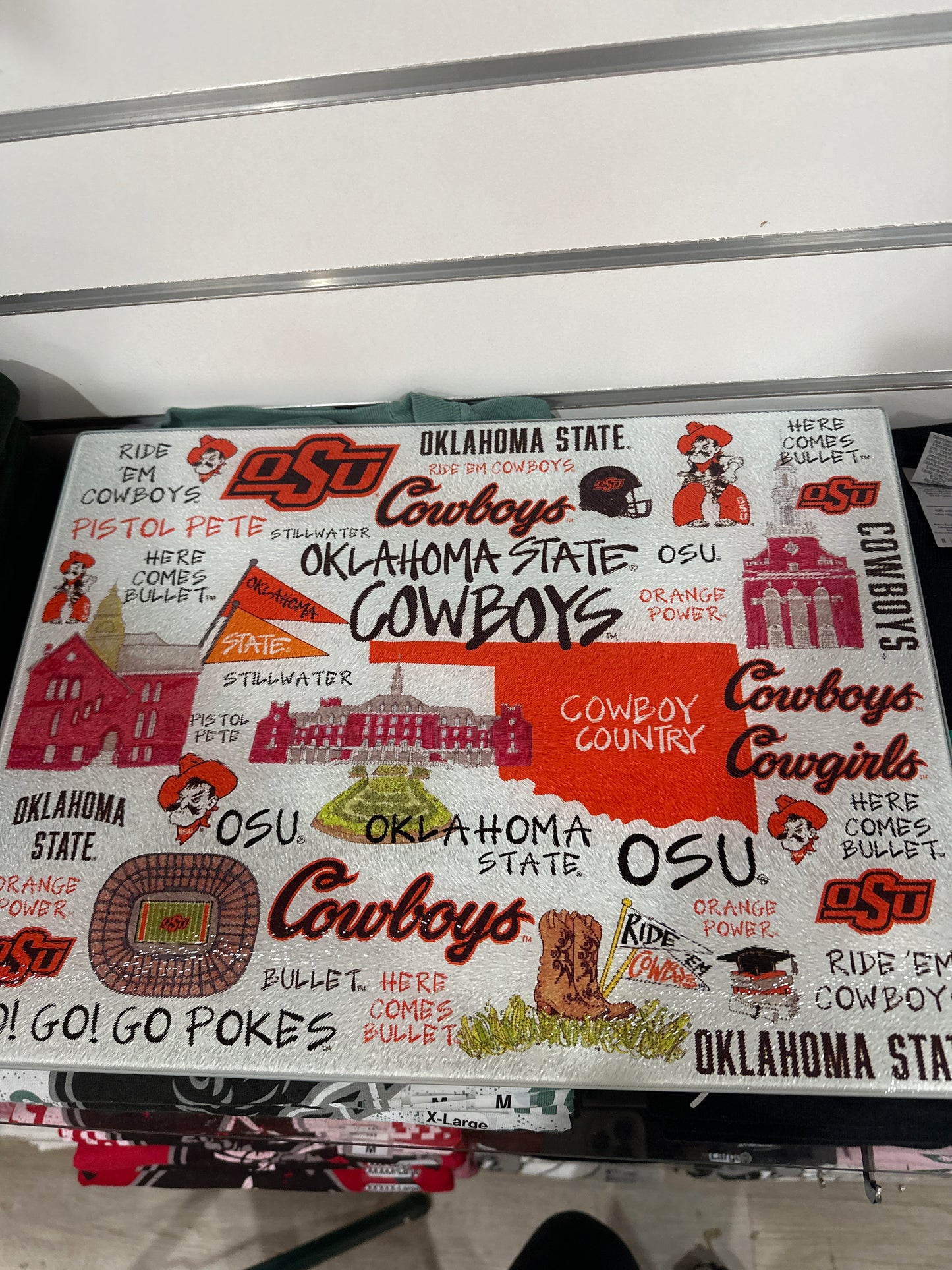 TEMPERED GLASS CUTTING BOARD - OSU