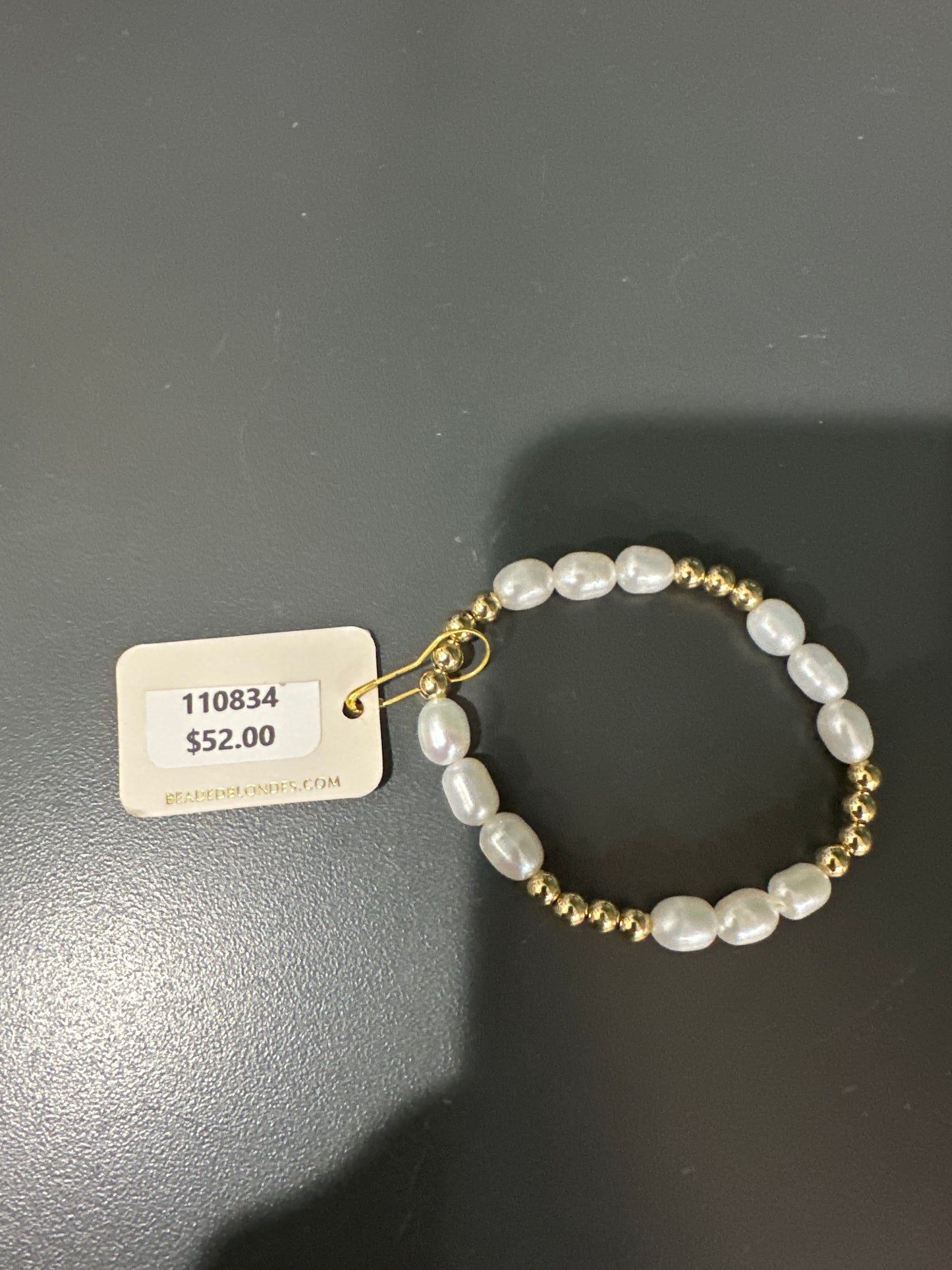 WILLOW BRACELET - GOLD & PEARL