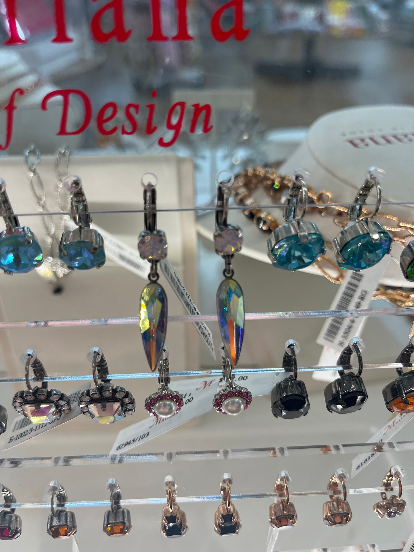 IRIDESCENT HANGING EARRINGS