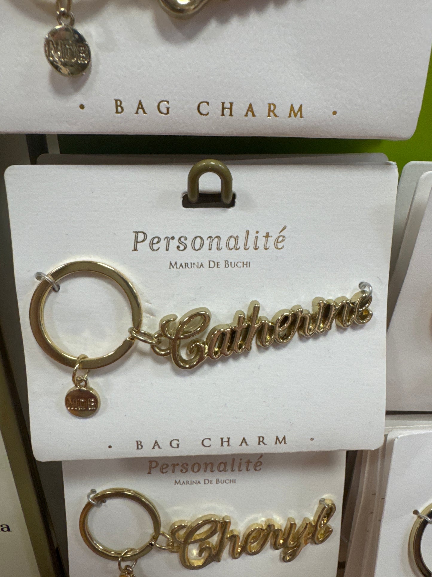 BAG CHARM KEYCHAIN - CATHERINE