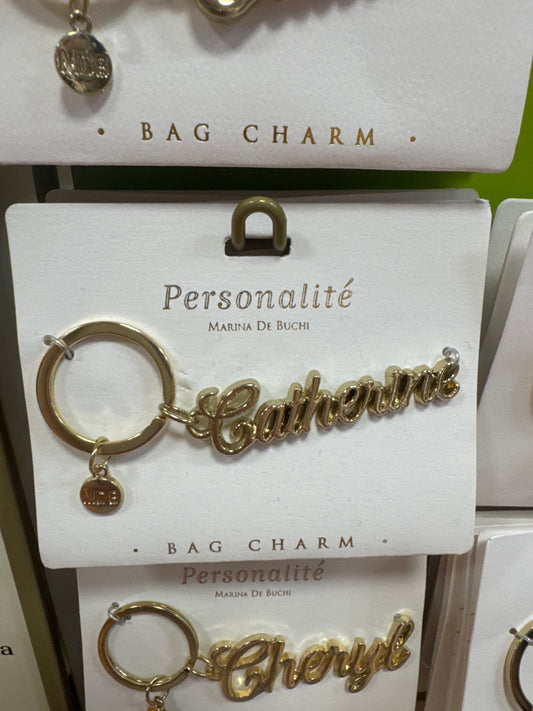 BAG CHARM KEYCHAIN - CATHERINE