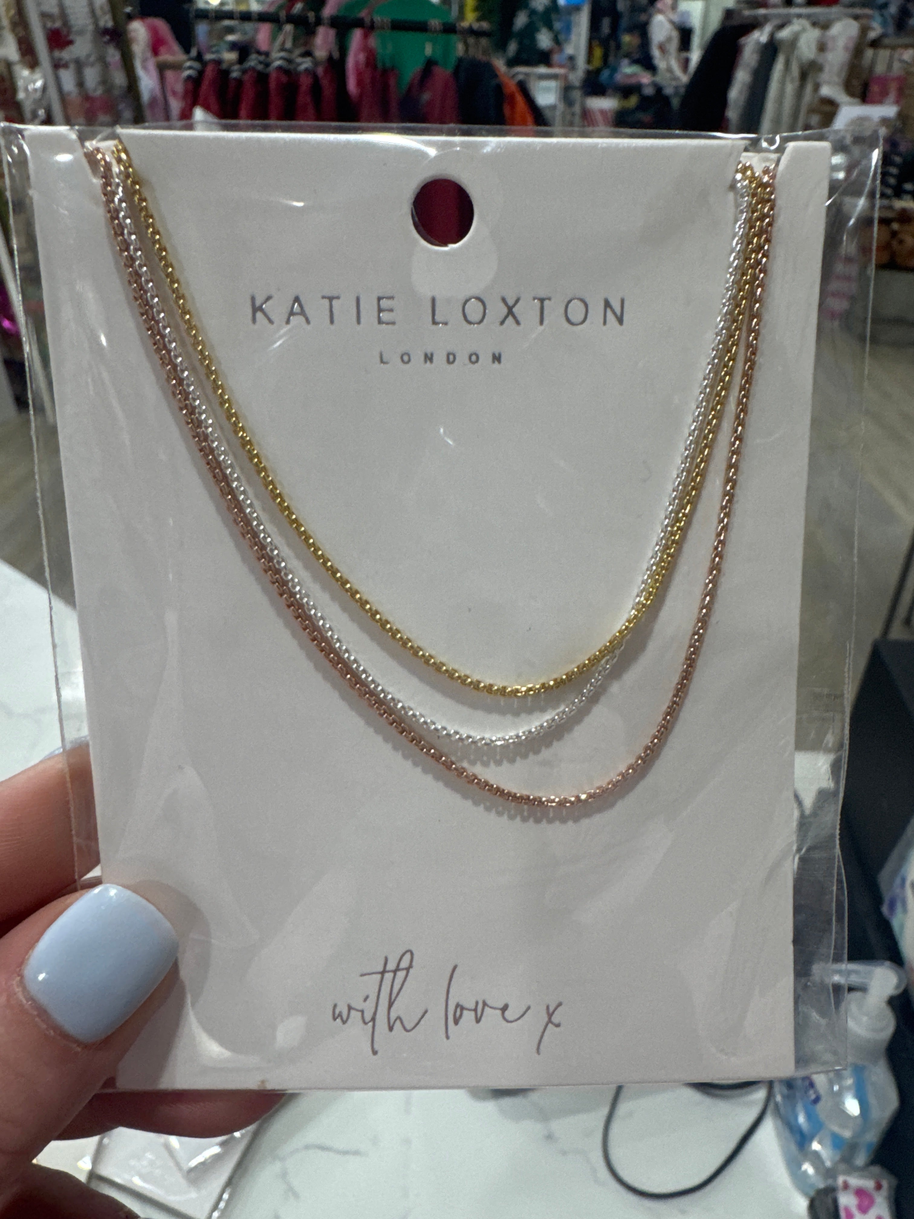 ELLA - MULTI CHAIN NECKLACE - SLVR, GLD, RG