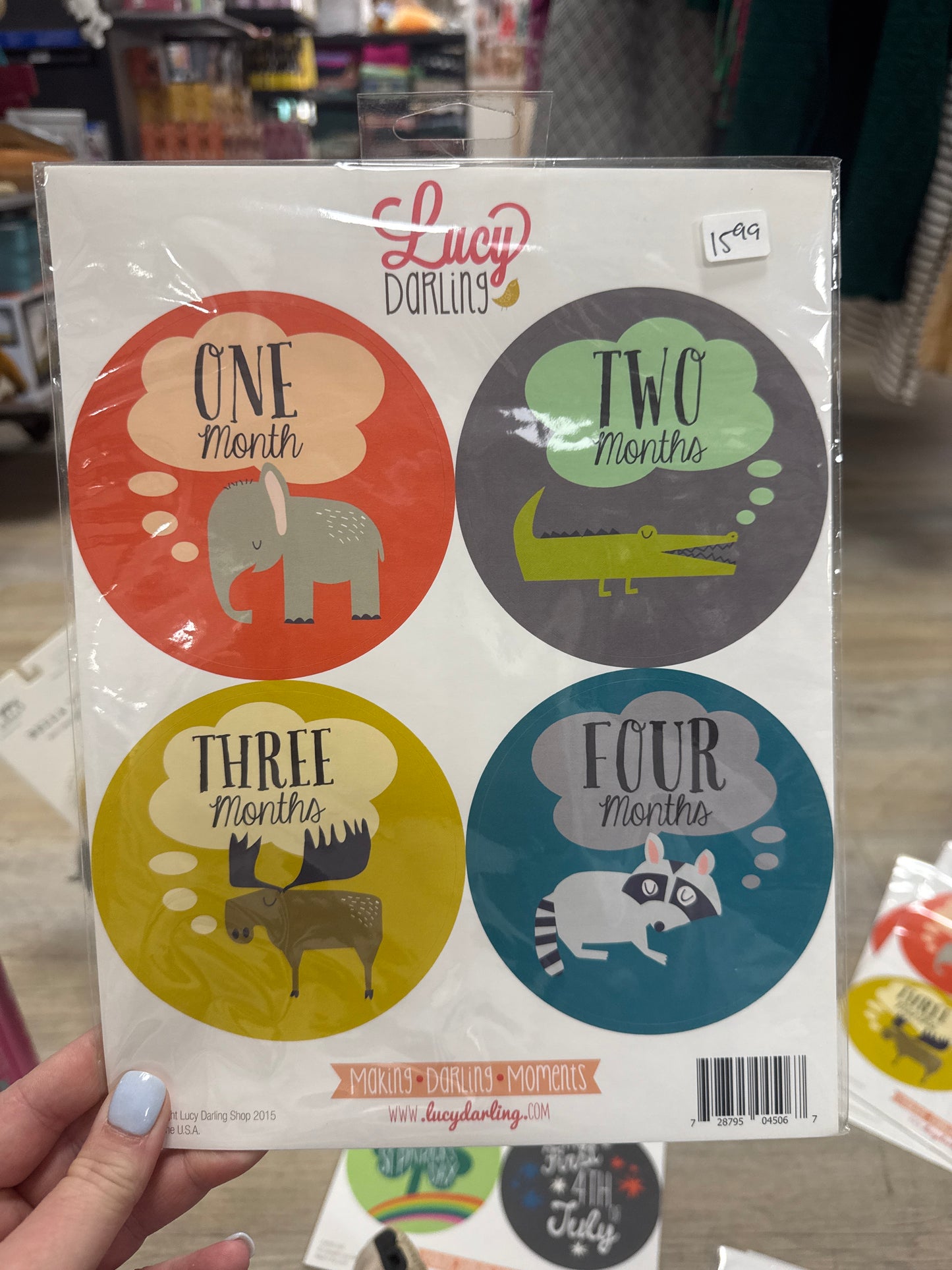 ANIMAL MONTHLY STICKERS