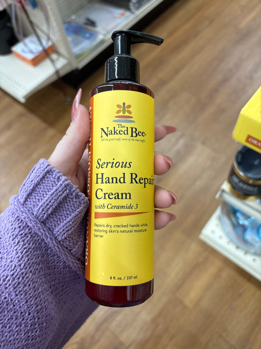 SERIOUS HAND REPAIR CREAM - 8OZ - ORANGE BLOSSOM & HONEY