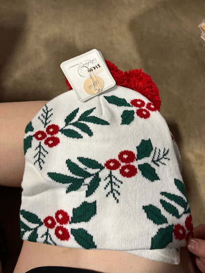 Holly & Berries Beanie