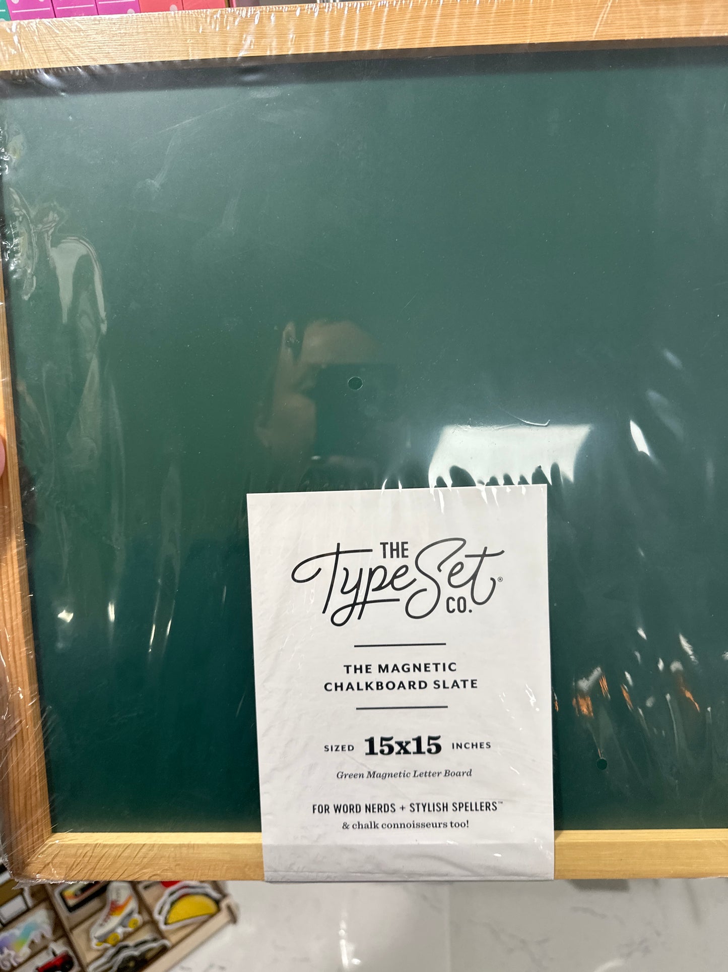 15X15 DELUXE MAGNETIC LETTER BOARD - GREEN