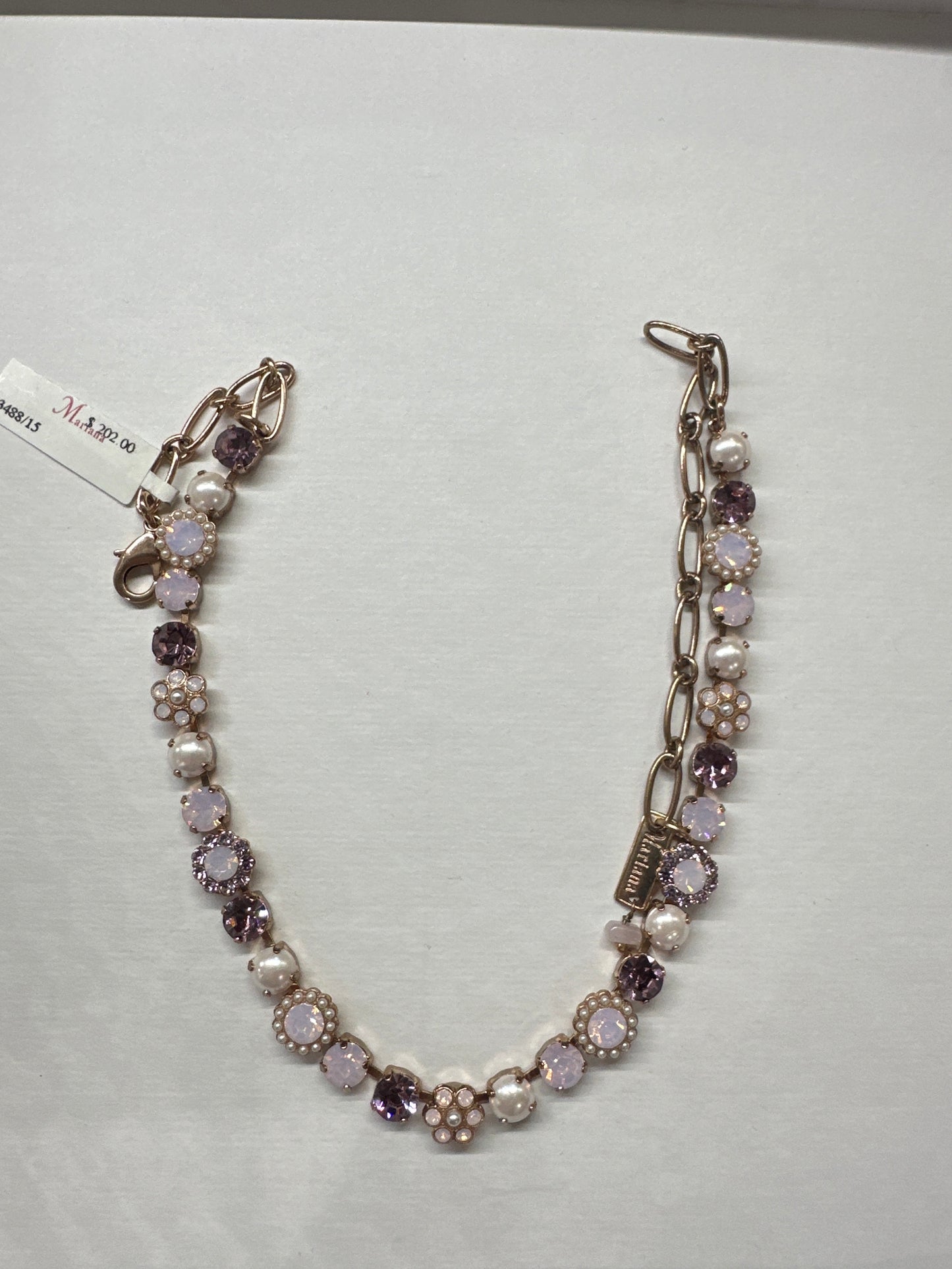 RG SMALL STONE NECKLACE PURPLE