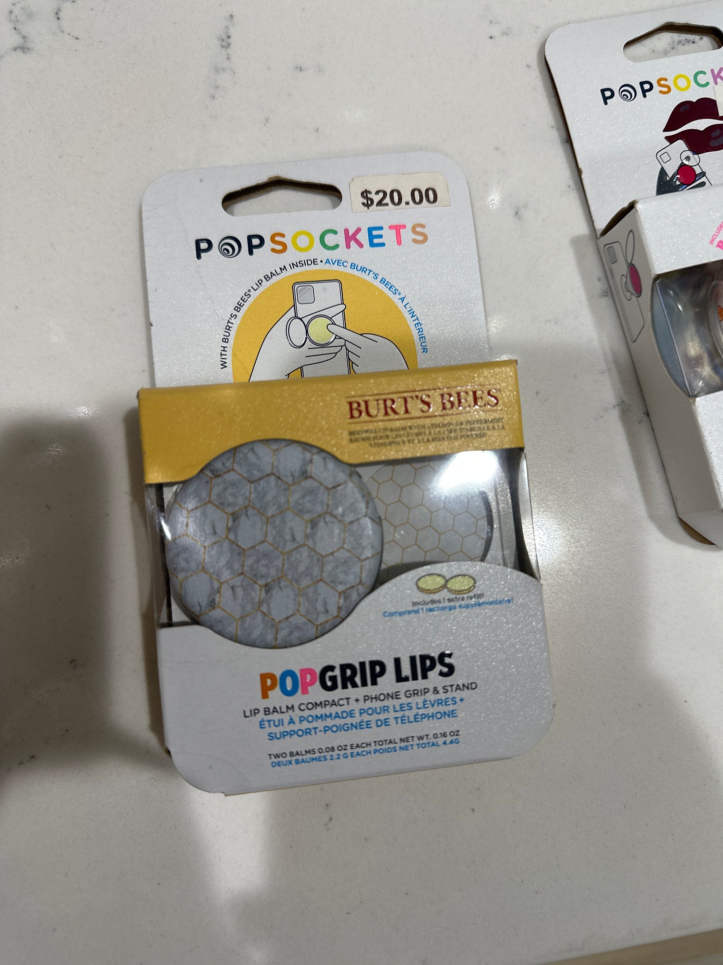 POPGRIP LIPS - BURT'S BEES HONEYCOMB