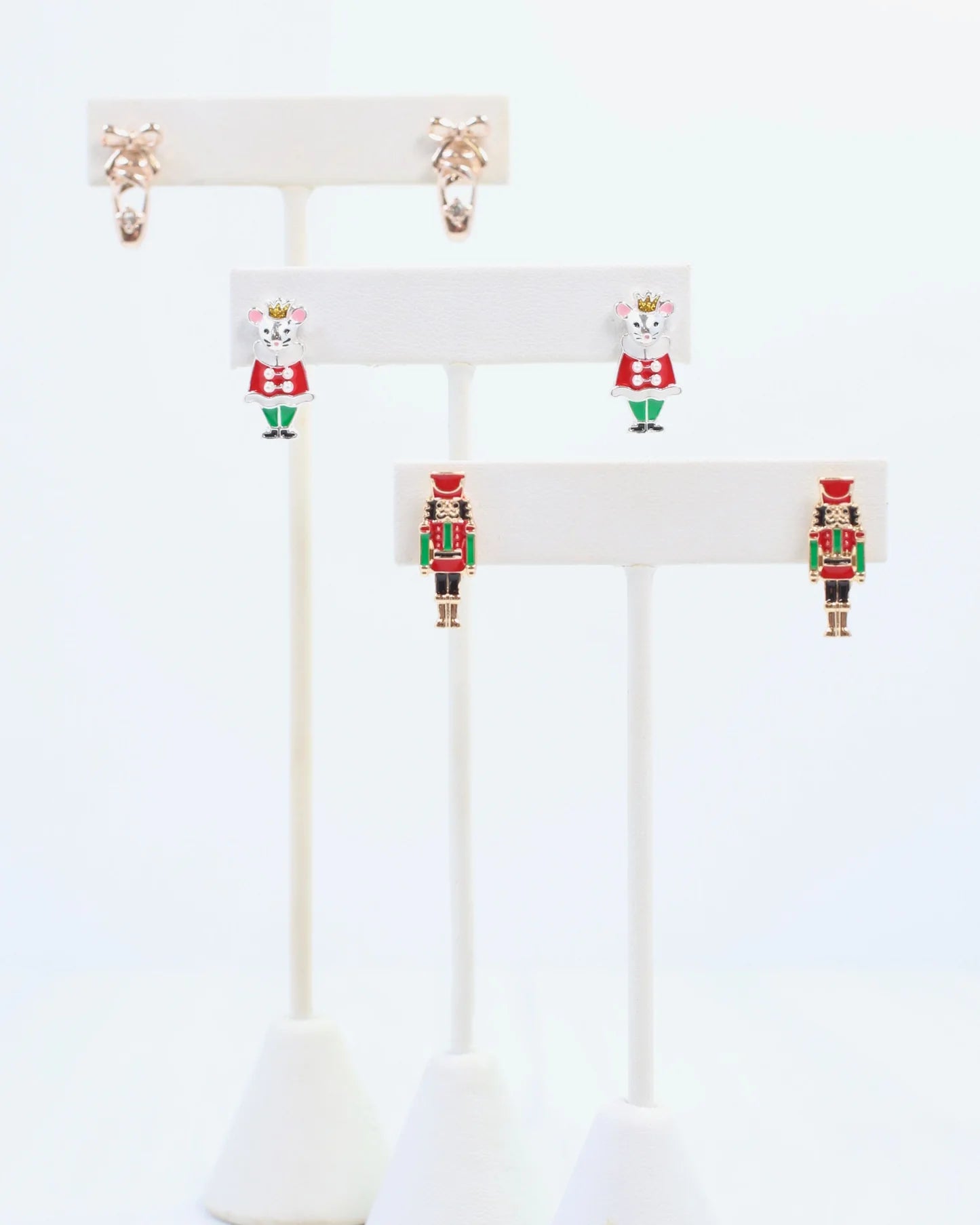 NUTCRACKER BALLET EARRING SET OF 3