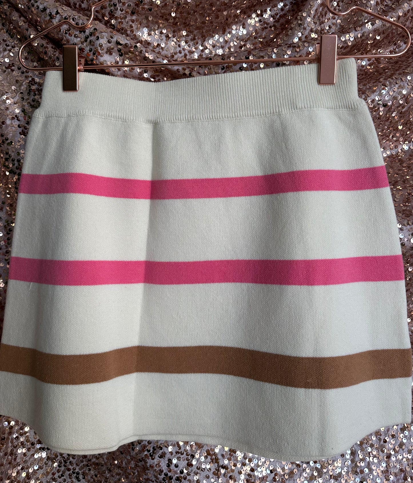 BEIGE YEEHAW COWGIRL SWEATER AND SKIRT SET