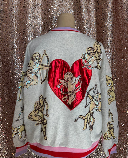 GREY VINTAGE CUPID SWEATSHIRT