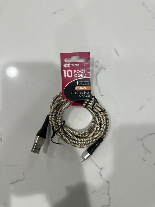 10FT MESH CORD - LIGHTNING - Pharm Favorites by Economy Pharmacy