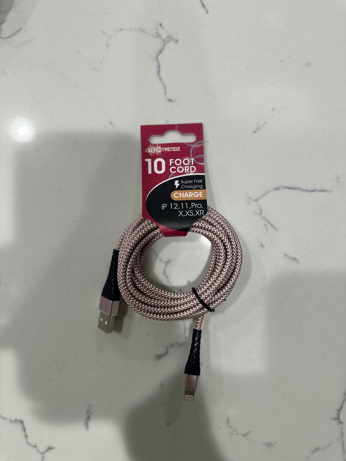 10FT MESH CORD - LIGHTNING - Pharm Favorites by Economy Pharmacy