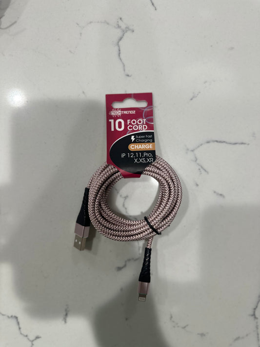 10FT MESH CORD - LIGHTNING - Pharm Favorites by Economy Pharmacy