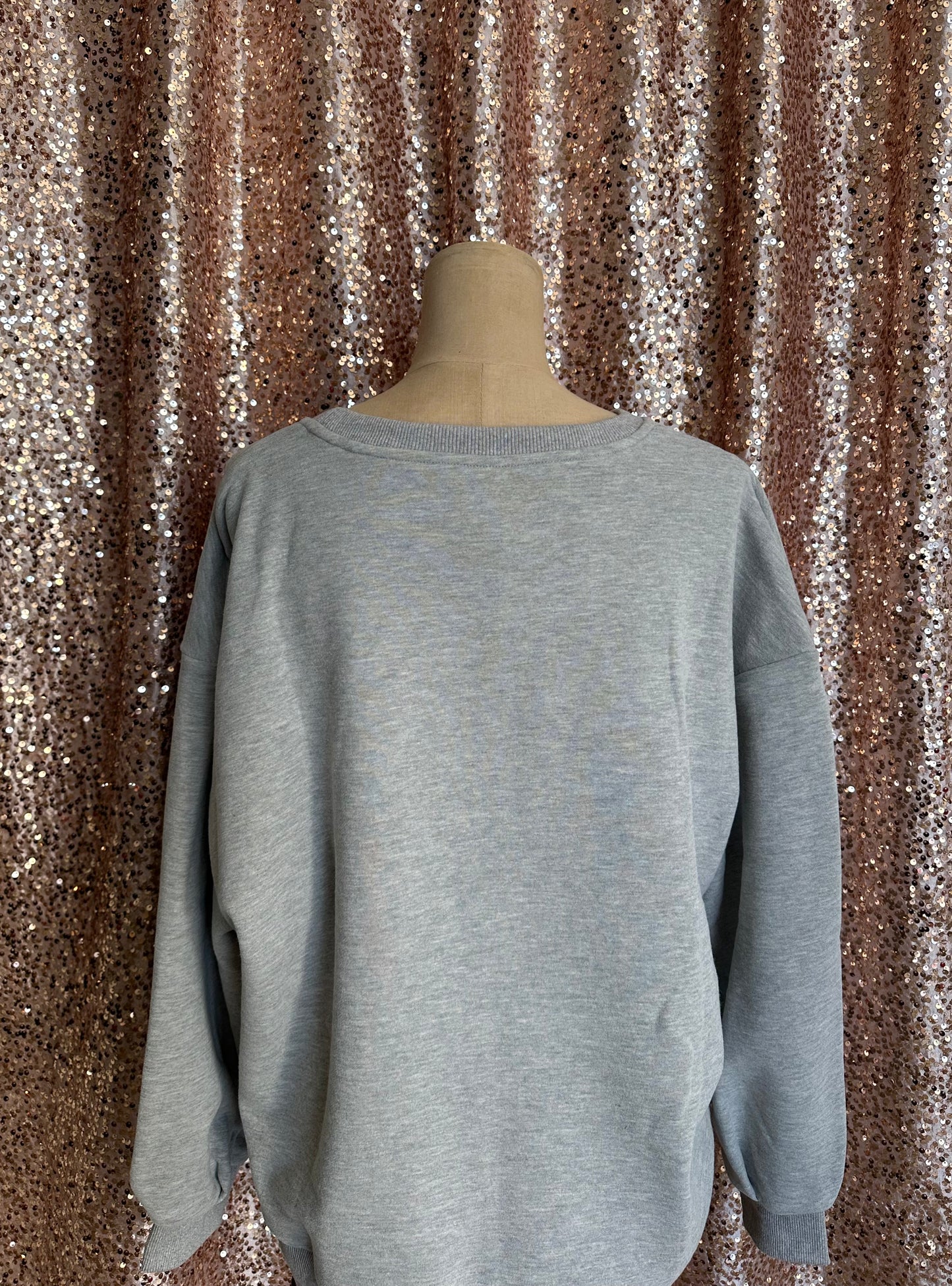 GREY MEGA ROSE SWEATSHIRT