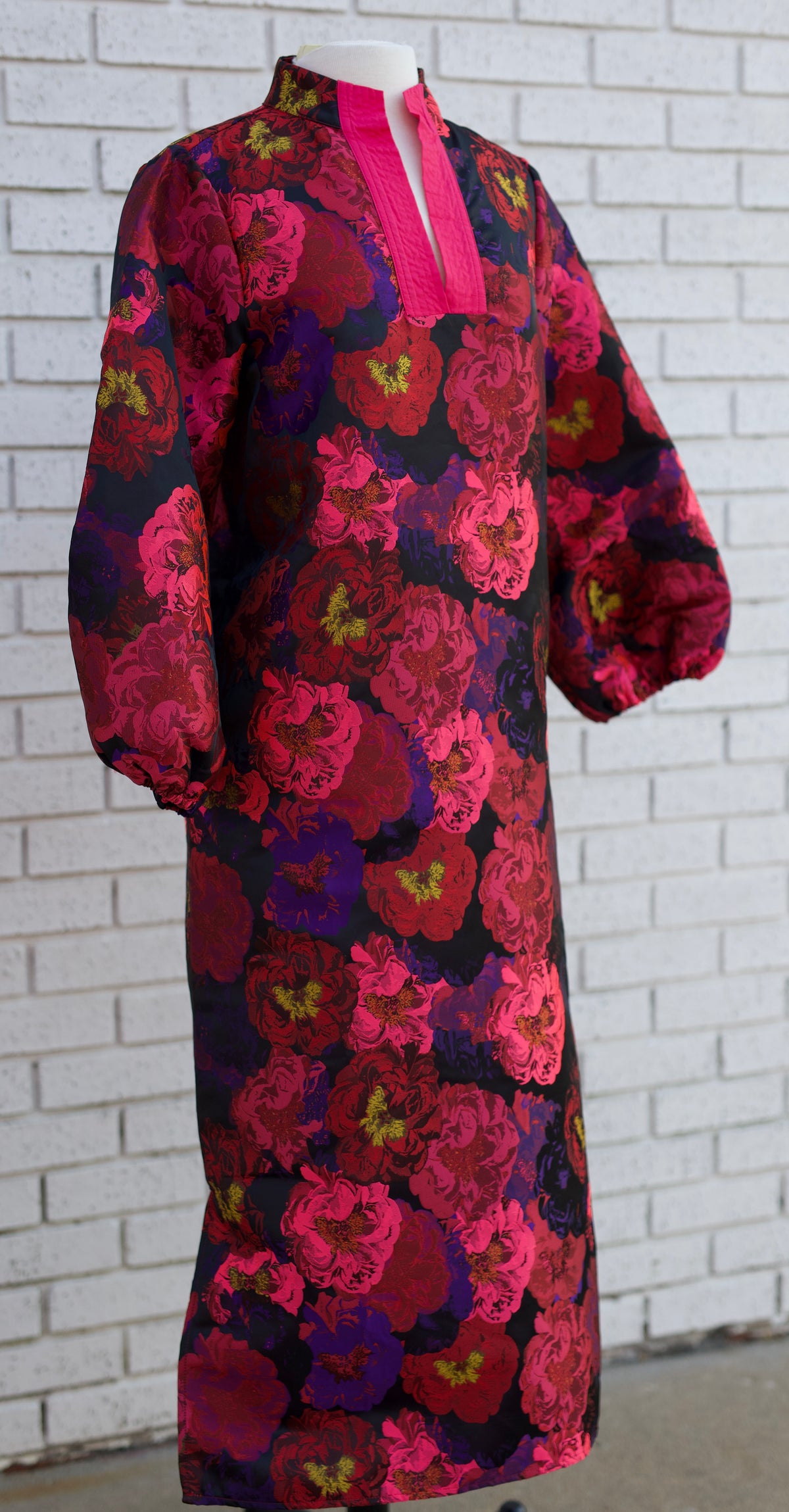 HOT PINK MULTI JACQUARD MIDI DRESS - Pharm Favorites by Economy Pharmacy
