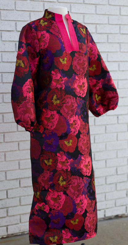 HOT PINK MULTI JACQUARD MIDI DRESS - Pharm Favorites by Economy Pharmacy