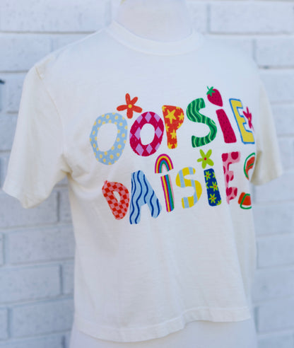 OOPSIE DAISIES CROP TEE