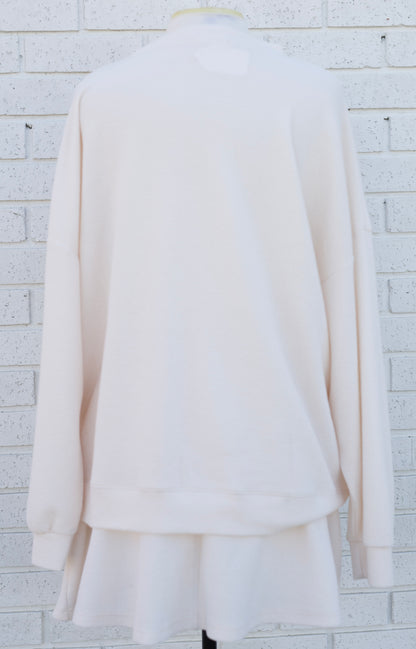 CRIMSON OKLAHOMA IVORY LONG SLEEVE BLOUSE AND IVORY SKIRT 2 PC. SET