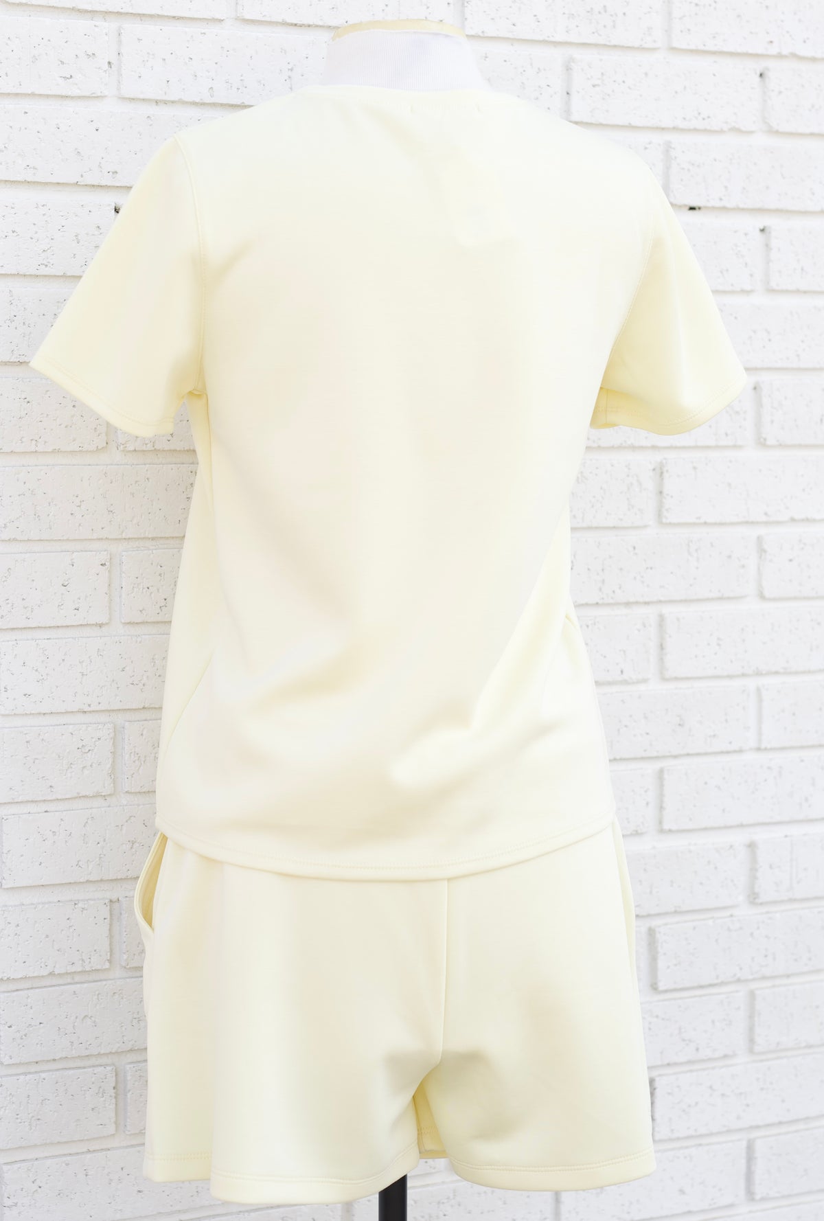 LIGHT YELLOW 2PC SHORT SET