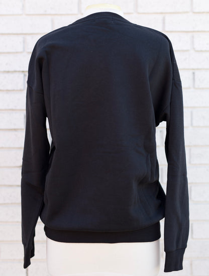 SIMPLY SOUTHERN BLACK HOLIDAY COW CREWNECK SWEATSHIRT