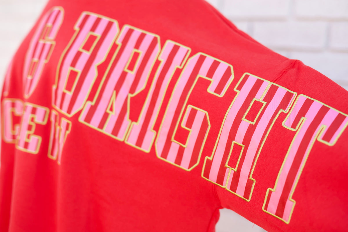 MOCK NECK SWEATSHIRT MERRY & BRIGHT CREW
