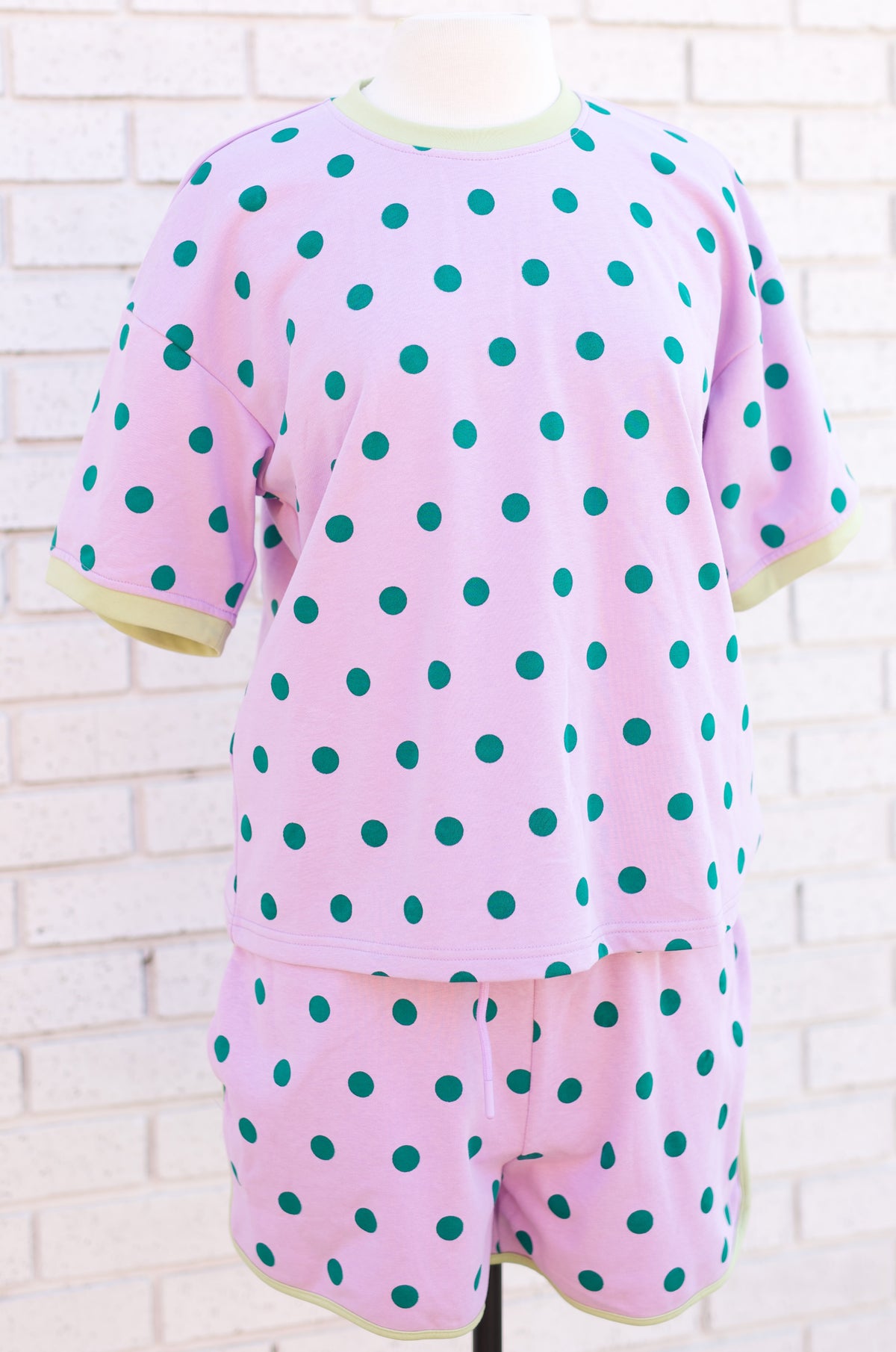 POLKA DOT RELAXED LOUNGE 2 PC. SET