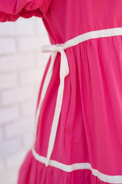 BUTTON DOWN TAPE DETAIL MINI DRESS - Pharm Favorites by Economy Pharmacy