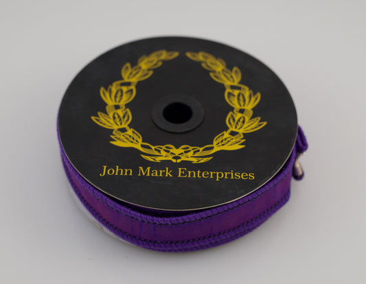 JOHN MARK RIBBON - DUPION SPLASH METALLIC PURPLE - 1"X10YD