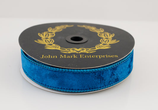 JOHN MARK RIBBON - VELVET METALLIC DUPION FUSED 1"X10YD