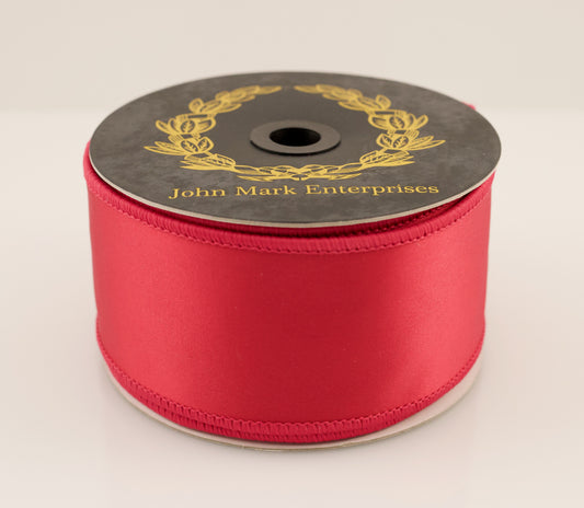 JOHN MARK RIBBON - FUCHSIA SATIN DBL FUSED - 2.5"X10YD