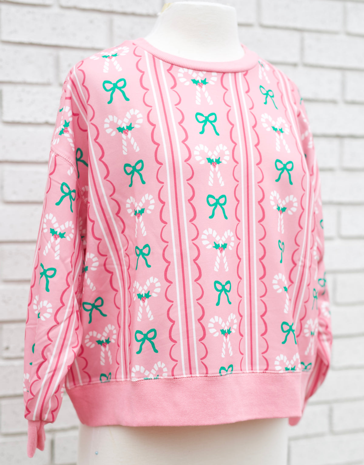 MILLIE PEPPERMINT TREES SWEATSHIRT