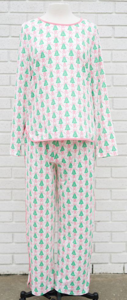 MELODY WINTER PINES LONG SLEEVE/PANT PAJAMAS 2 PC. SET