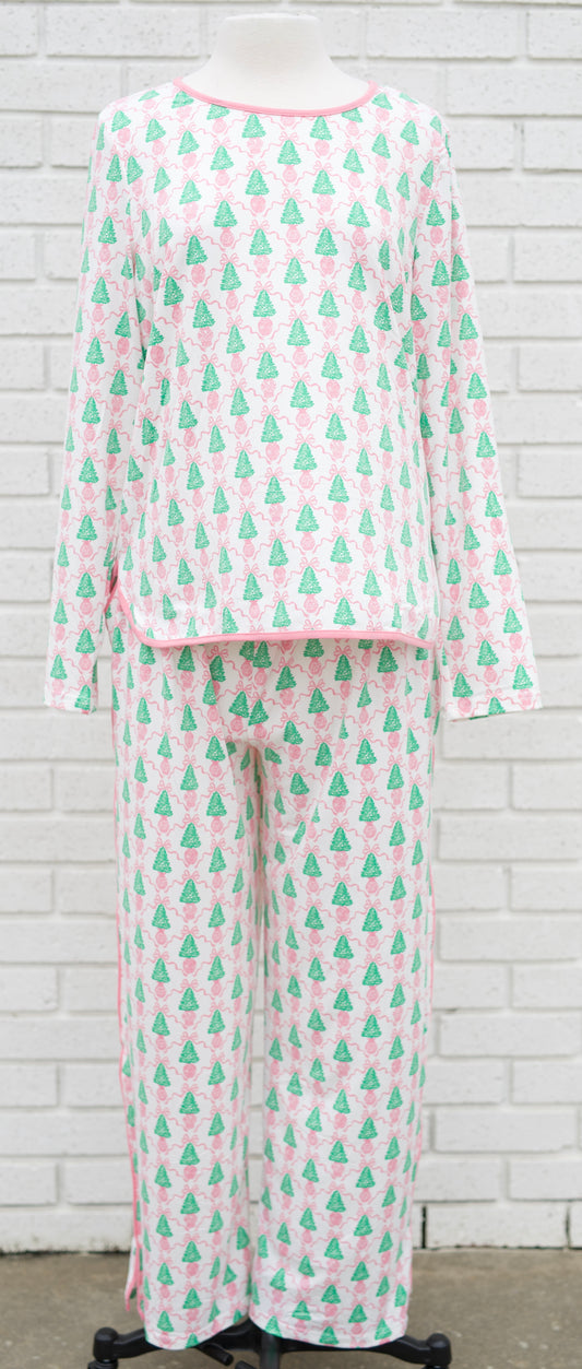 MELODY WINTER PINES LONG SLEEVE/PANT PAJAMAS 2 PC. SET
