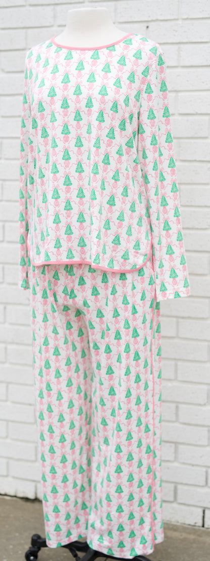 MELODY WINTER PINES LONG SLEEVE/PANT PAJAMAS 2 PC. SET