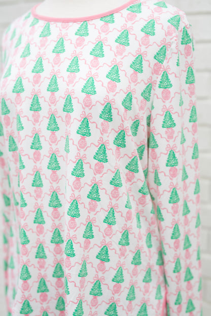 MELODY WINTER PINES LONG SLEEVE/PANT PAJAMAS 2 PC. SET